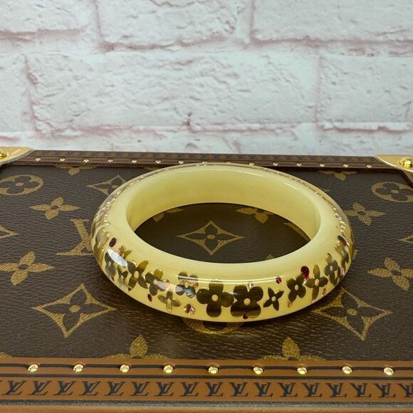 Louis Vuitton Inclusion Bangle Clear Beige Flower - Picture 7 of 9